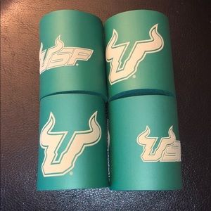 Set of 4 USF University of South Florida Coozies